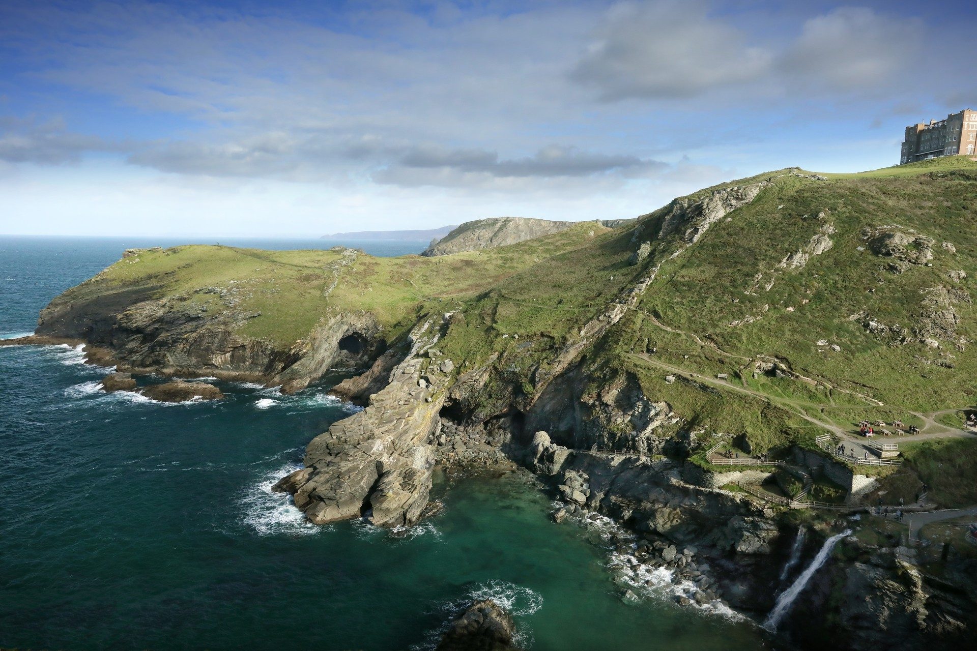 Cornish coastline from Tintagel